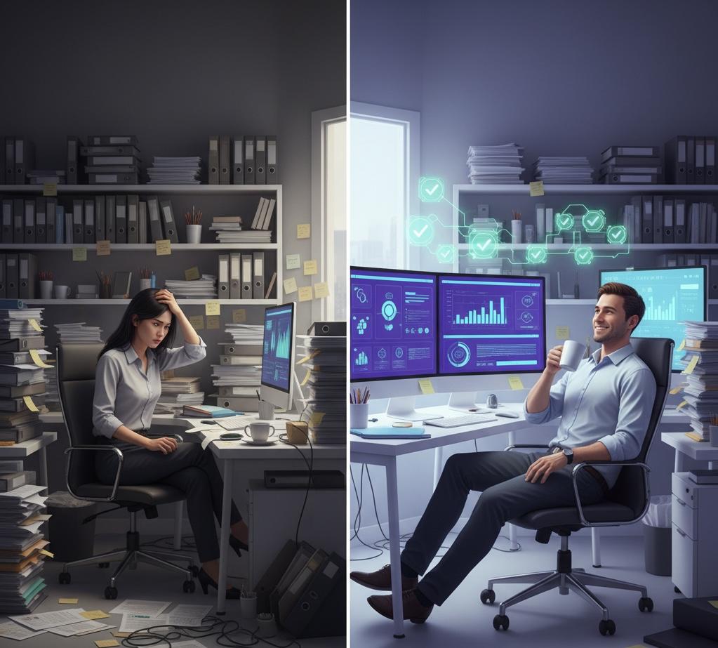 Antes y después de automatizar: de caos en papel a operación ordenada con dashboards